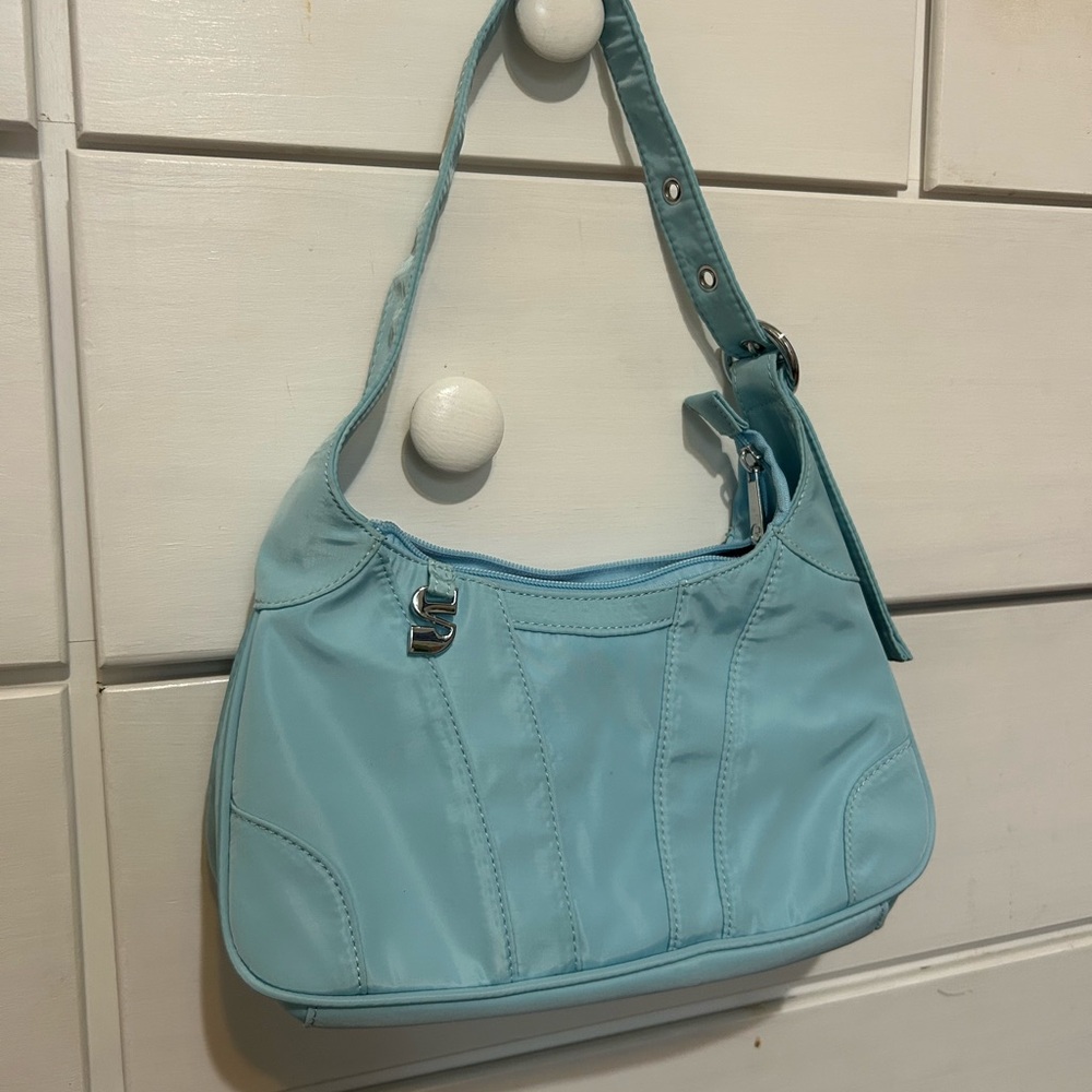 Blue shoulder bag